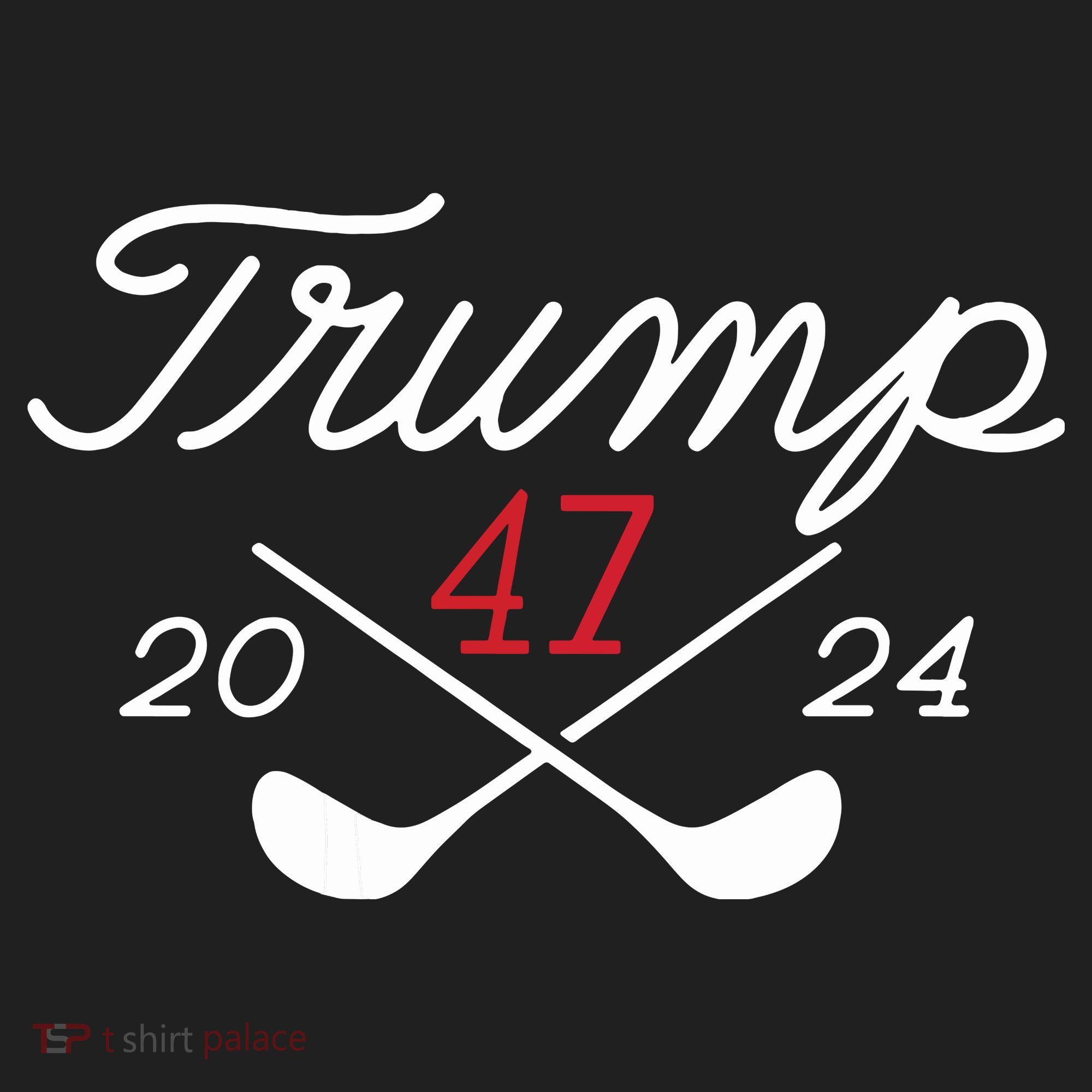 Golf Trump 47 2024 On Back Women's Sweatshirt