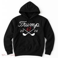 Golf Trump 47 2024 On Back Hoodie thumb 0