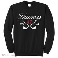Golf Trump 47 2024 On Back Sweatshirt thumb 0