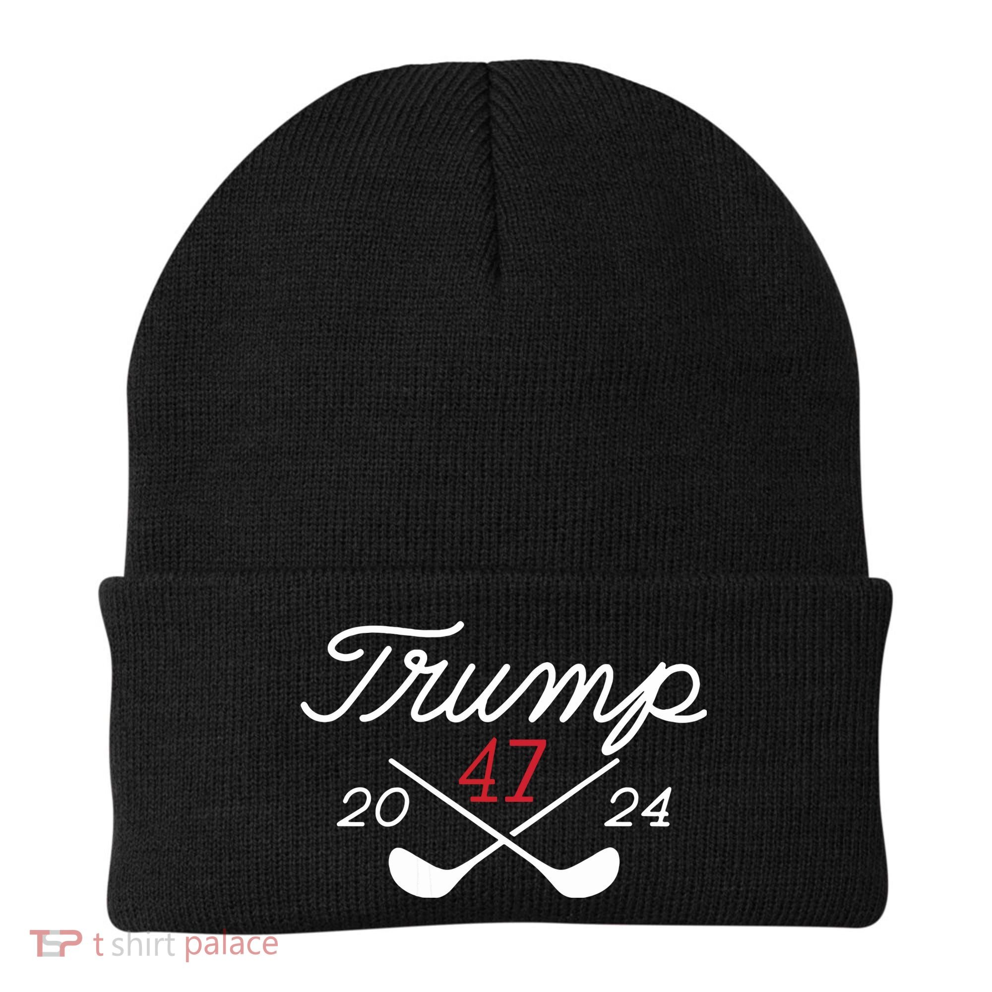 Golf Trump 47 2024 On Back Beanie