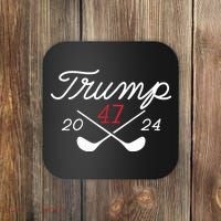 Golf Trump 47 2024 On Back Coaster thumb 0