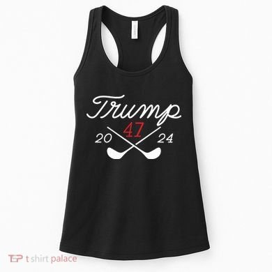 Golf Trump 47 2024 On Back Women's Tank Top