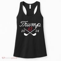 Golf Trump 47 2024 On Back Women's Tank Top thumb 0