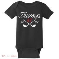 Golf Trump 47 2024 On Back Baby Bodysuit thumb 0