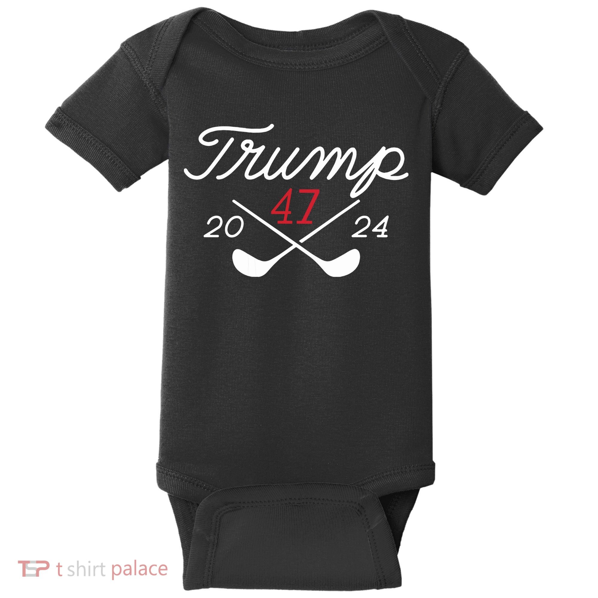 Golf Trump 47 2024 On Back Baby Bodysuit