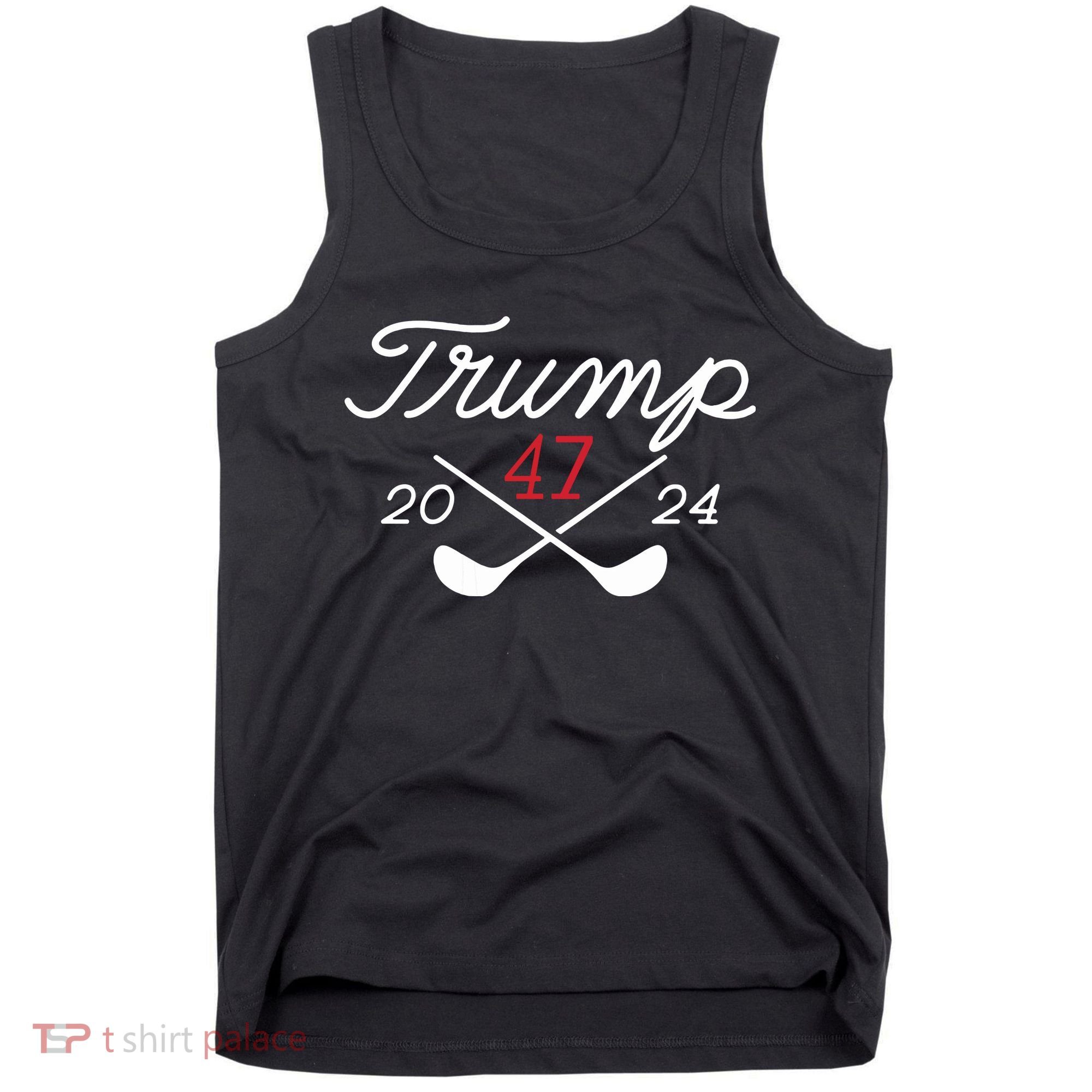 Golf Trump 47 2024 On Back Tank Top