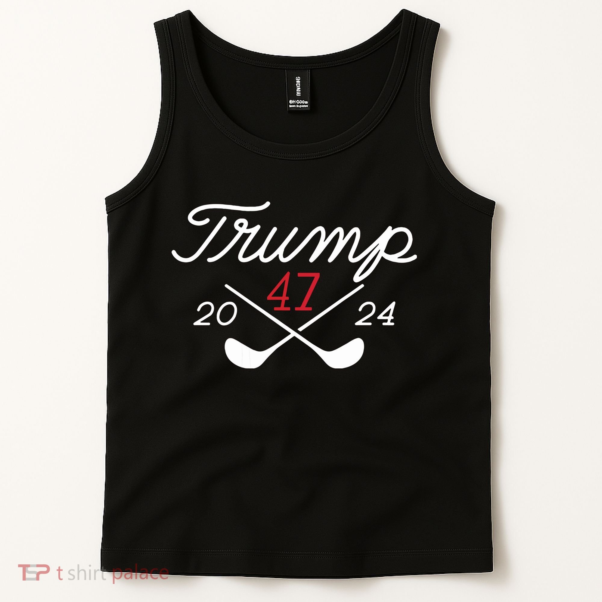 Golf Trump 47 2024 On Back Tank Top