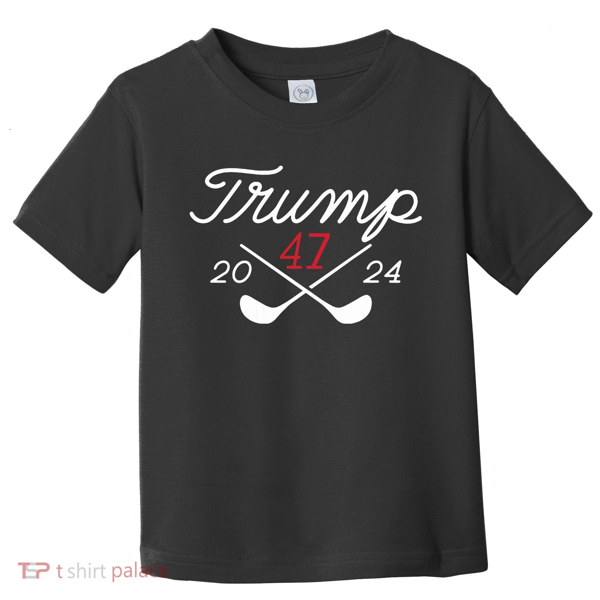 Golf Trump 47 2024 On Back Toddler T-Shirt