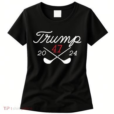 Golf Trump 47 2024 On Back Women's T-Shirt