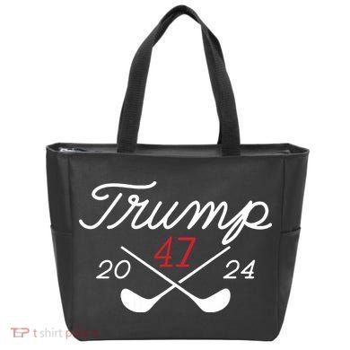 Golf Trump 47 2024 On Back Tote Bag
