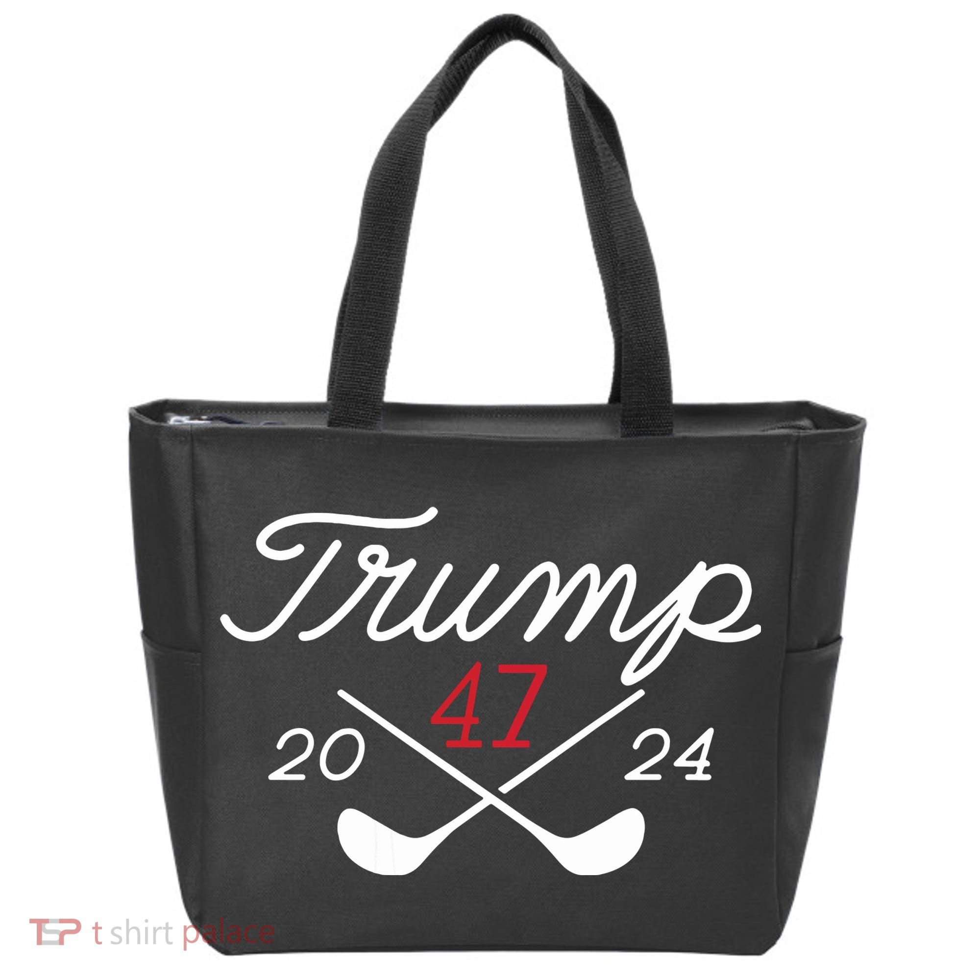 Golf Trump 47 2024 On Back Tote Bag
