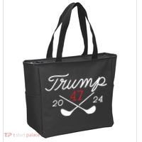 Golf Trump 47 2024 On Back Tote Bag thumb 2