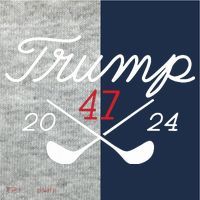 Golf Trump 47 2024 On Back Kids Colorblock Raglan Jersey thumb 2
