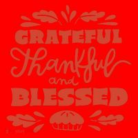 Grateful Thankful And Blessed Thanksgiving Santa Hat thumb 1