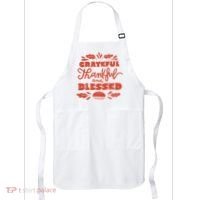 Grateful Thankful And Blessed Thanksgiving Apron thumb 0