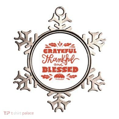 Grateful Thankful And Blessed Thanksgiving Ornament