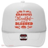 Grateful Thankful And Blessed Thanksgiving Hat thumb 0