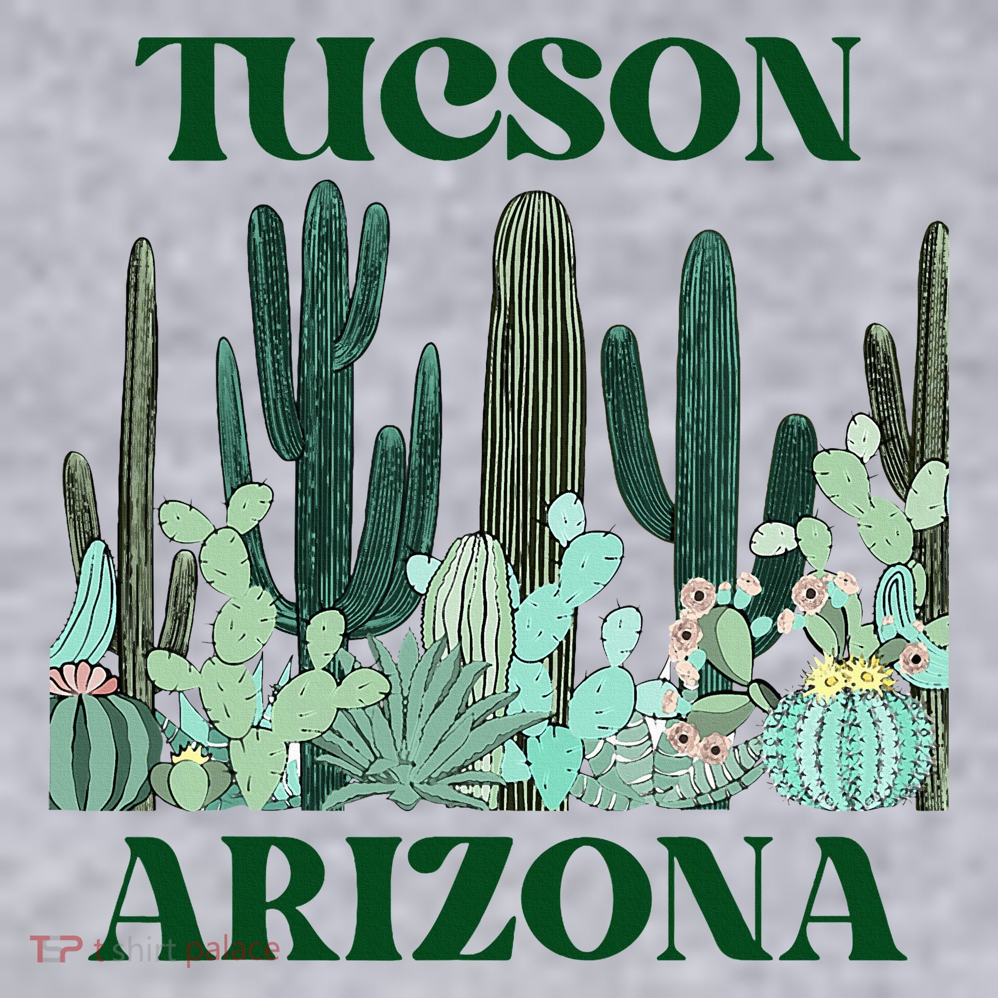 Green Tucson Arizona Cactus Women's Sweatshirt