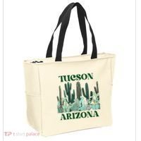 Green Tucson Arizona Cactus Tote Bag thumb 2
