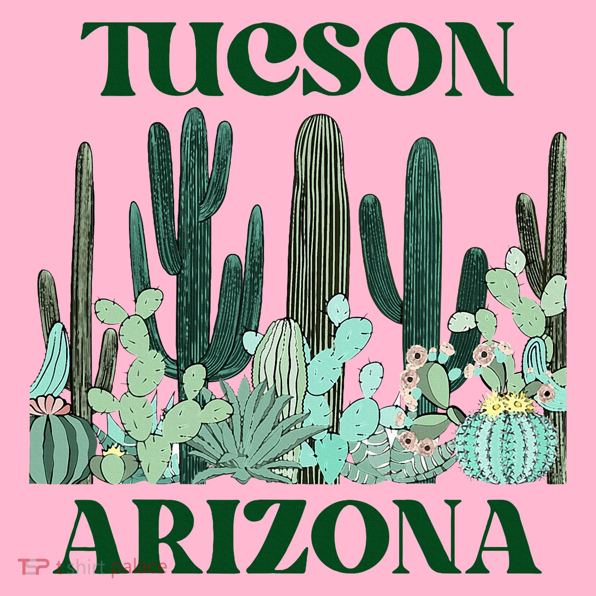 Green Tucson Arizona Cactus Coaster