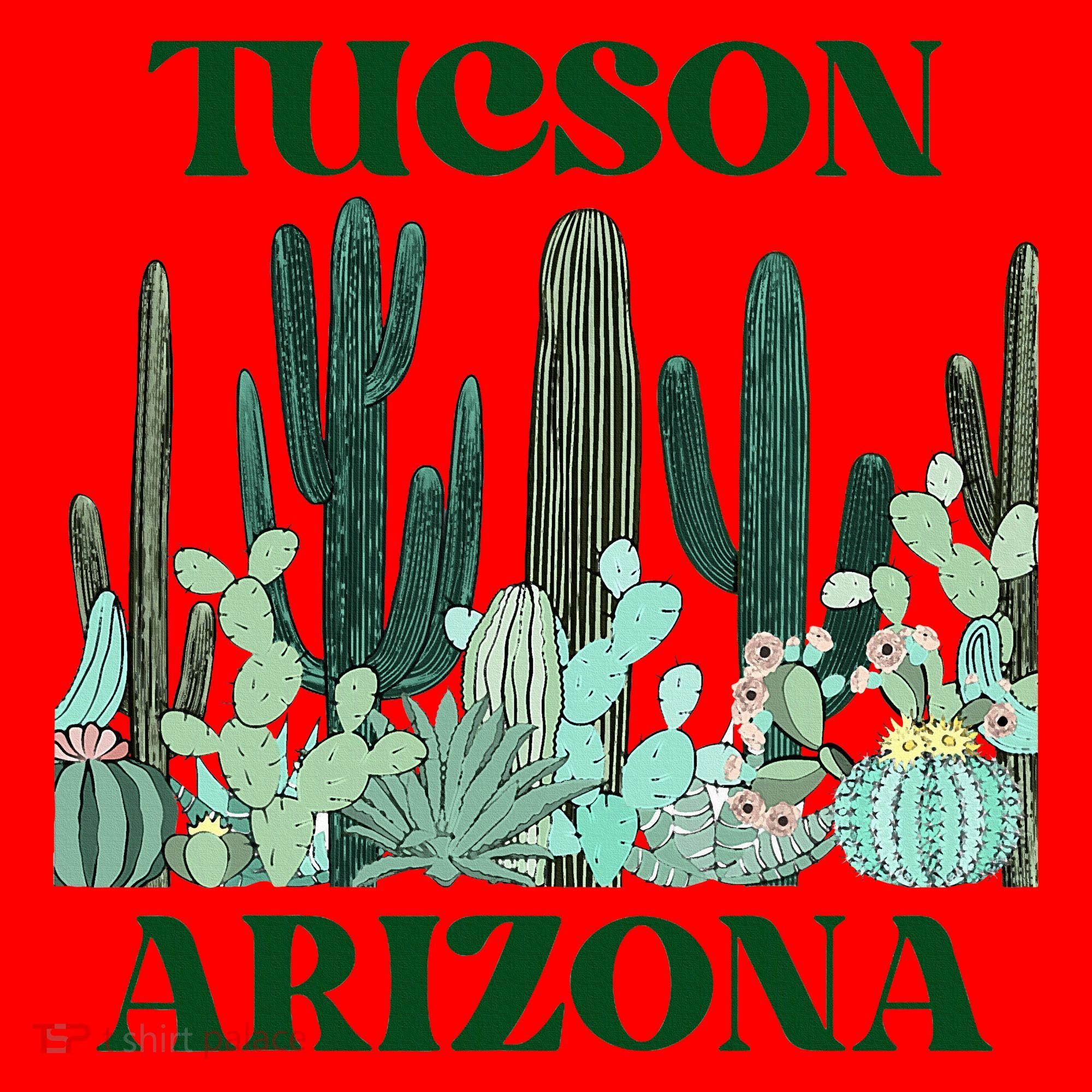 Green Tucson Arizona Cactus Santa Hat