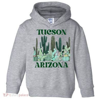 Green Tucson Arizona Cactus Toddler Hoodie