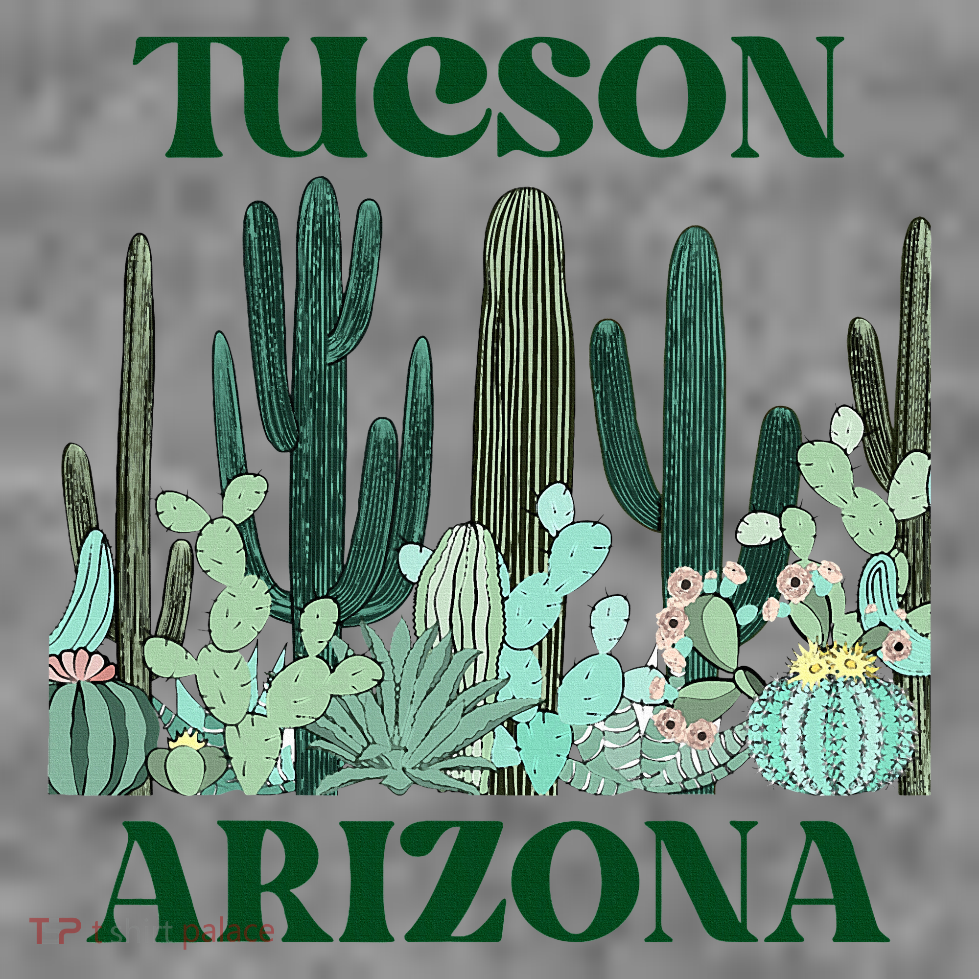 Green Tucson Arizona Cactus Toddler Hoodie