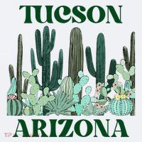Green Tucson Arizona Cactus Sueded Cloud Jersey T-Shirt thumb 2