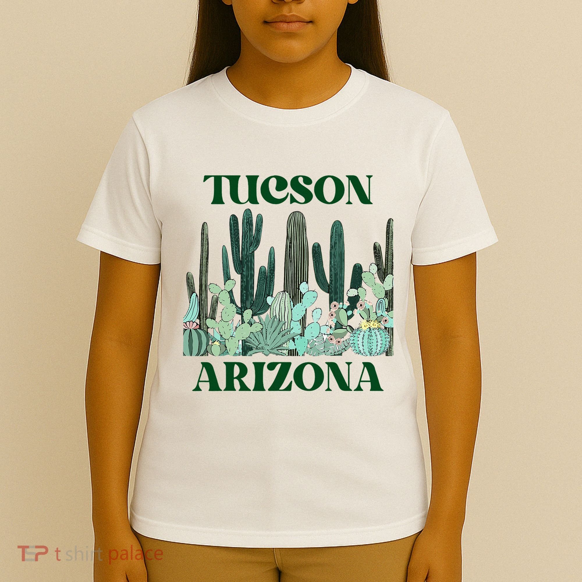 Green Tucson Arizona Cactus T-Shirt