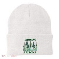 Green Tucson Arizona Cactus Beanie thumb 0
