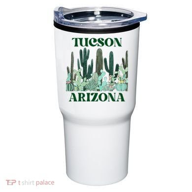 Green Tucson Arizona Cactus Tumbler