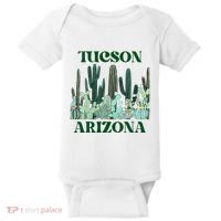 Green Tucson Arizona Cactus Baby Bodysuit thumb 0