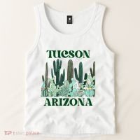 Green Tucson Arizona Cactus Tank Top thumb 2