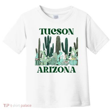 Green Tucson Arizona Cactus Toddler T-Shirt