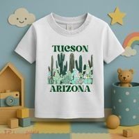 Green Tucson Arizona Cactus Toddler T-Shirt thumb 3
