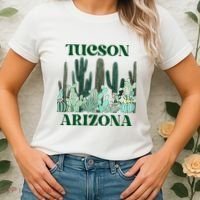 Green Tucson Arizona Cactus Women's T-Shirt thumb 2