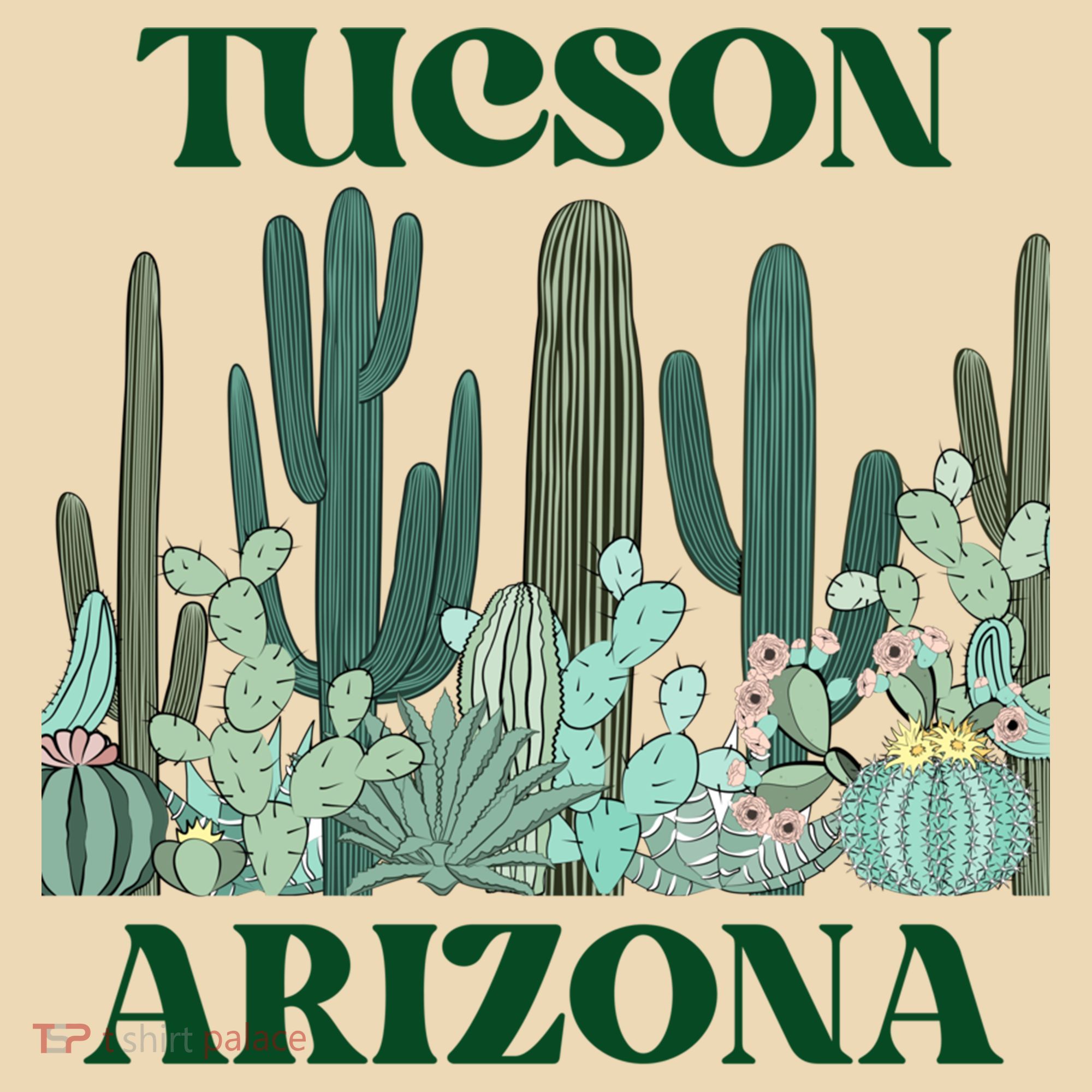 Green Tucson Arizona Cactus Great Gift Tote Bag