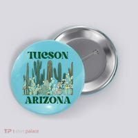 Green Tucson Arizona Cactus Great Gift Button thumb 0