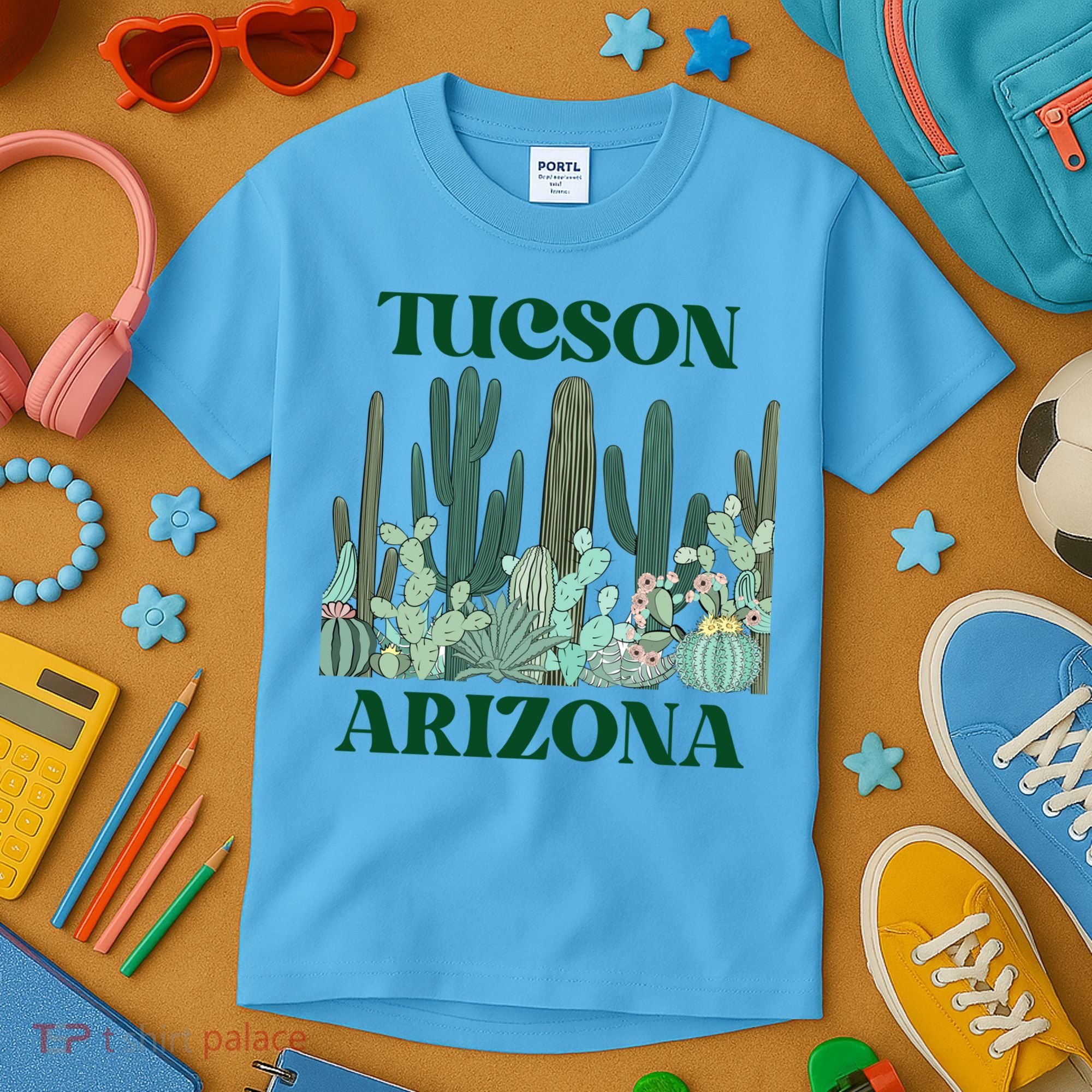 Green Tucson Arizona Cactus Great Gift Kids T-Shirt