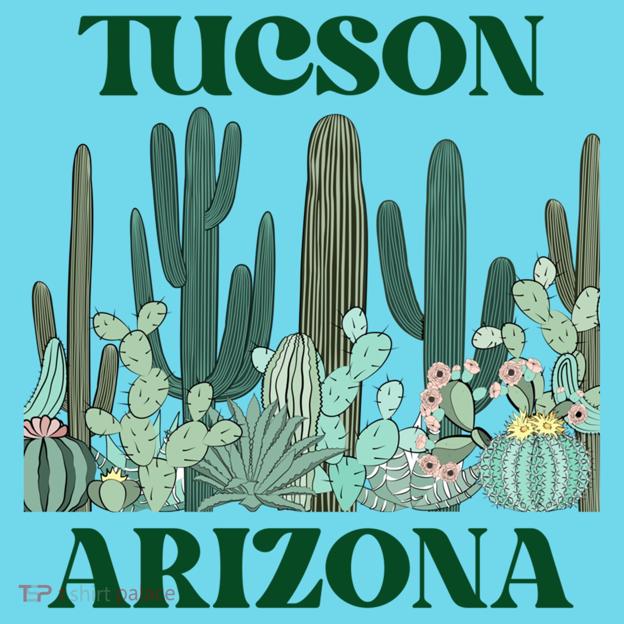 Green Tucson Arizona Cactus Great Gift Kids T-Shirt