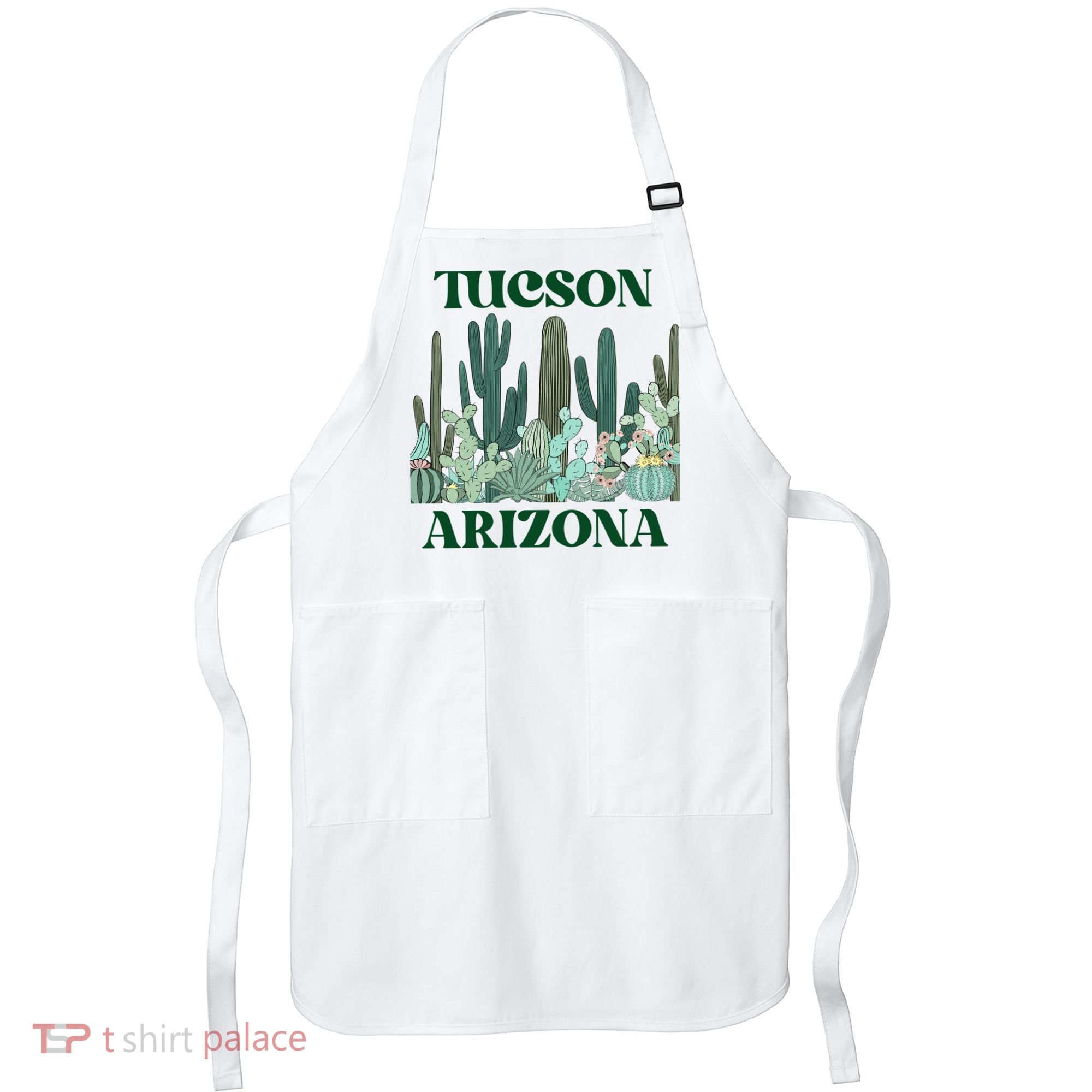 Green Tucson Arizona Cactus Great Gift Apron