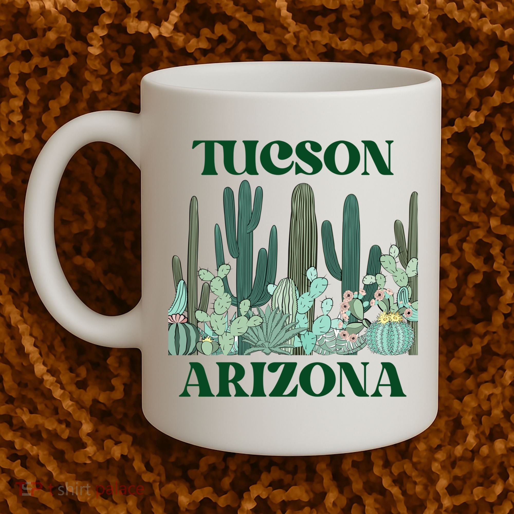 Green Tucson Arizona Cactus Great Gift Coffee Mug