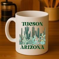 Green Tucson Arizona Cactus Great Gift Coffee Mug thumb 4