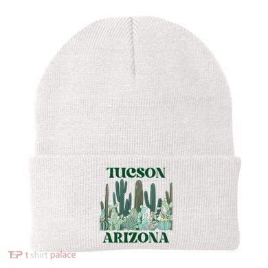 Green Tucson Arizona Cactus Great Gift Beanie