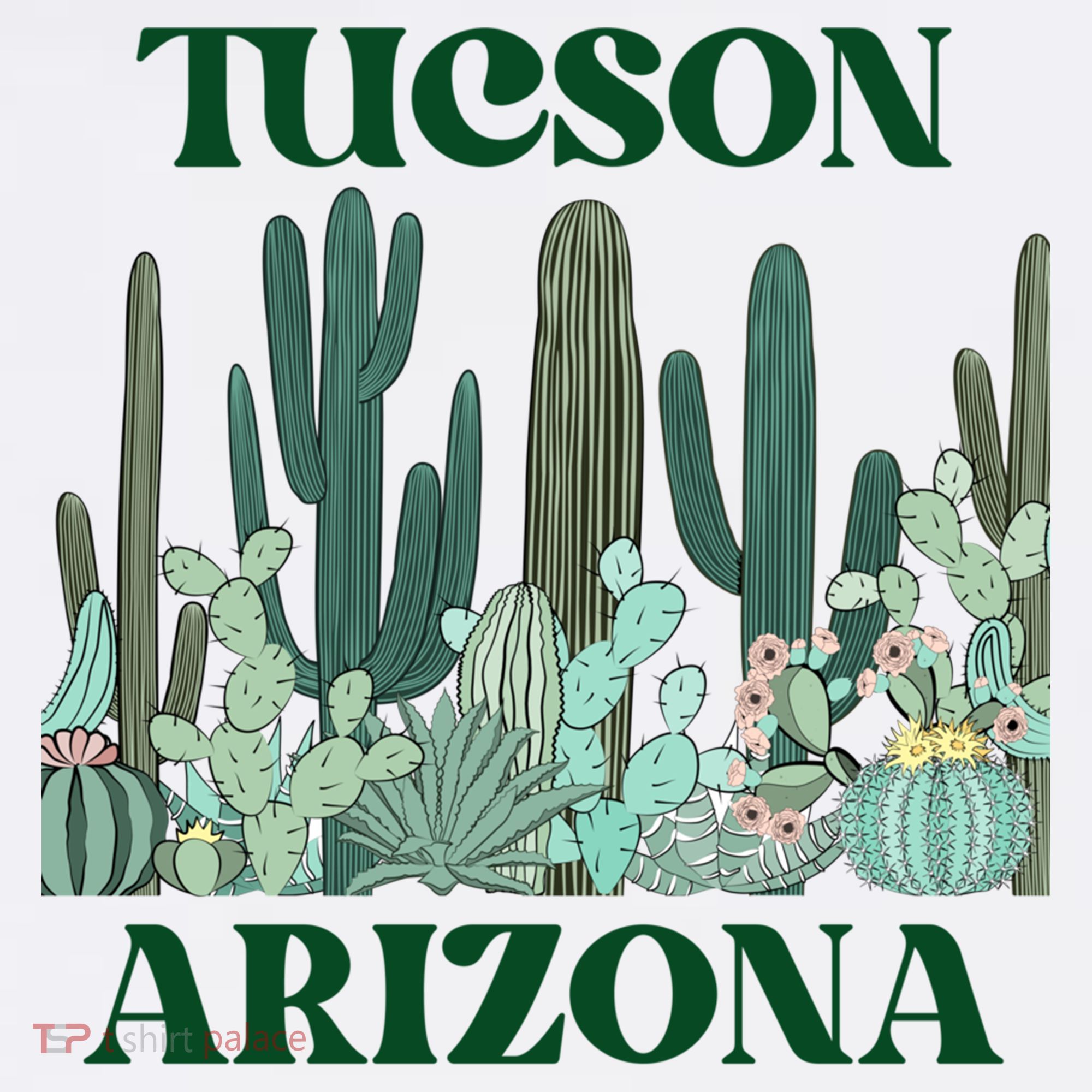 Green Tucson Arizona Cactus Great Gift Women's Hoodie