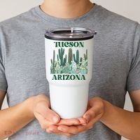 Green Tucson Arizona Cactus Great Gift Tumbler thumb 2