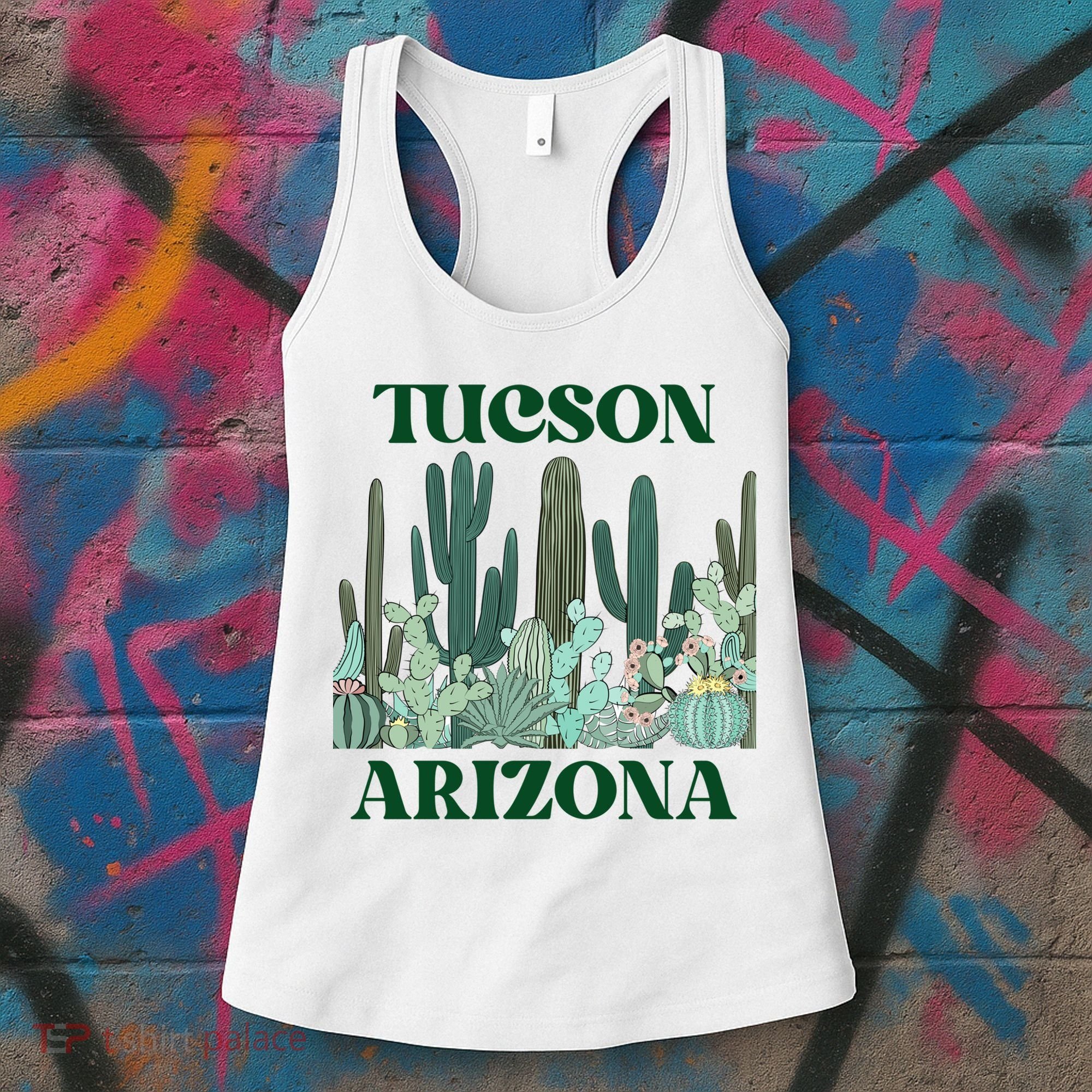 Green Tucson Arizona Cactus Great Gift Women's Tank Top