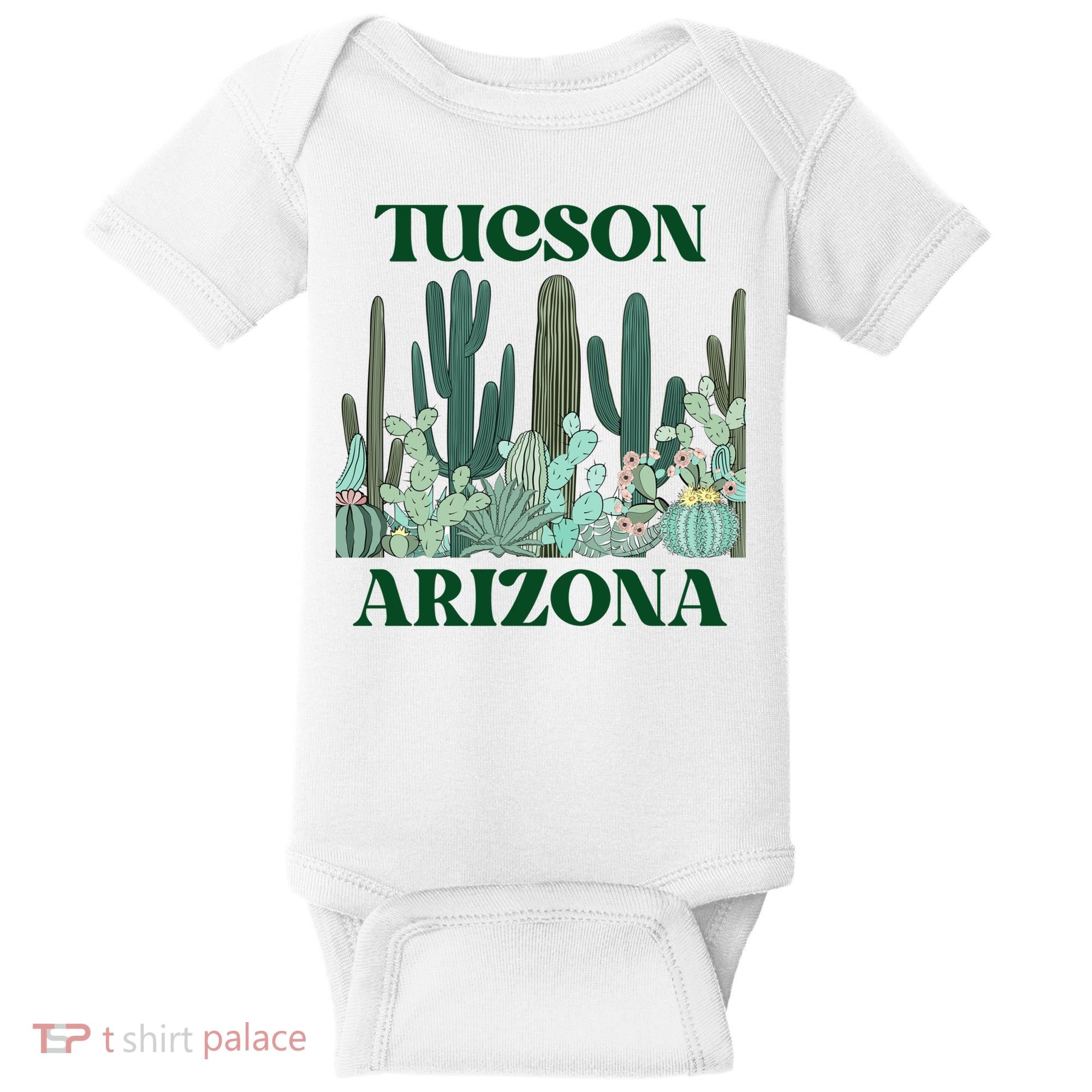 Green Tucson Arizona Cactus Great Gift Baby Bodysuit