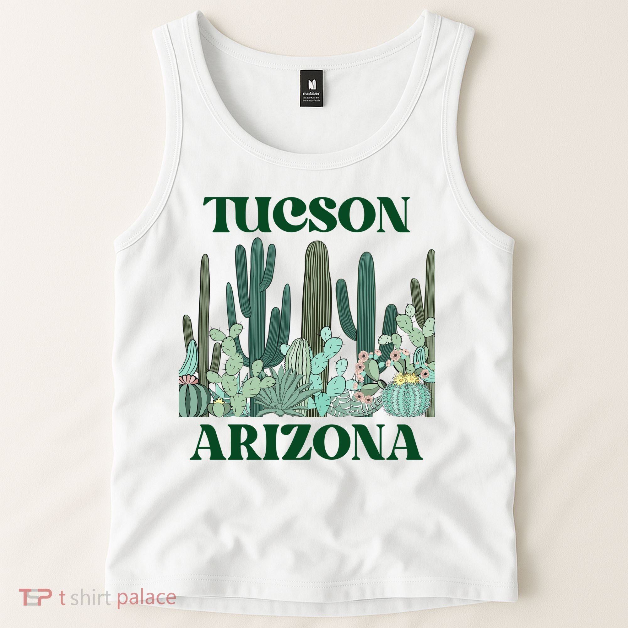 Green Tucson Arizona Cactus Great Gift Tank Top