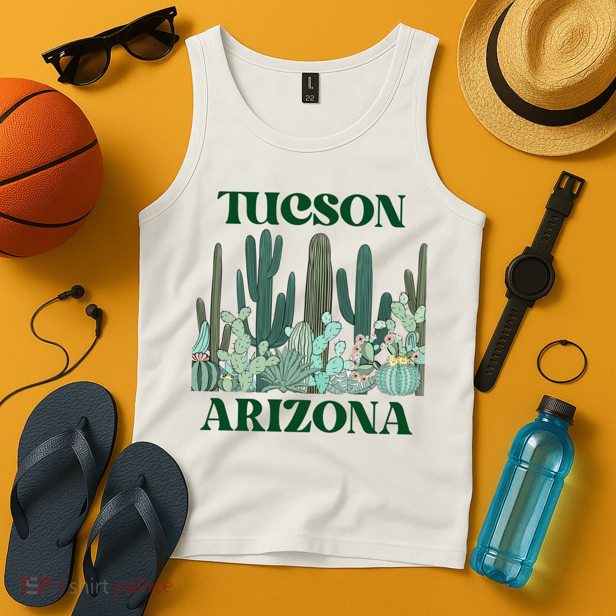 Green Tucson Arizona Cactus Great Gift Tank Top